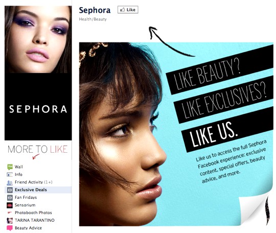 Sephora Example of Like Gating