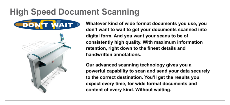 High Speed Document Scanning